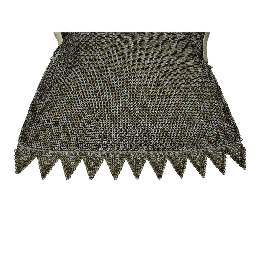 Herringbone Vintage Metal Mesh Bag Light Repair Needed - Picture 7 of 10